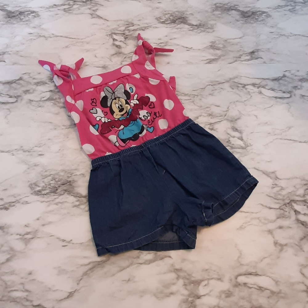 Girls Diney Minnie Mouse Romper/Jumper Sze2T